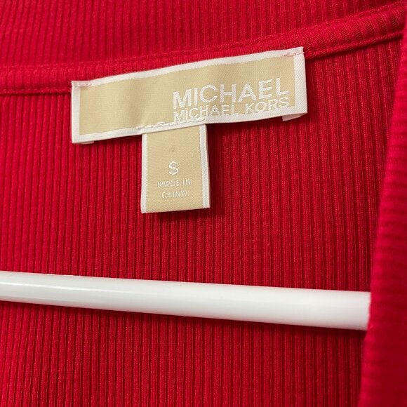 MICHAEL KORS Red Cardigan - Size Small - Picture 2 of 5